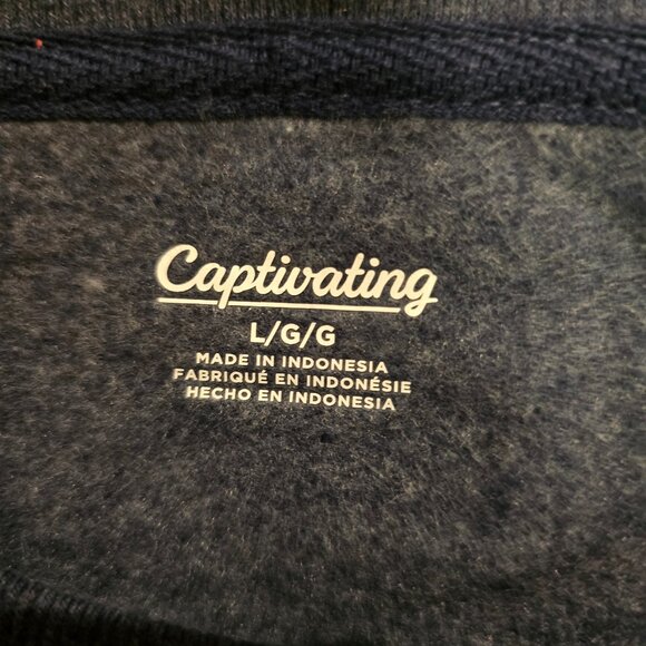 West Virginia Mountaineers Men's Captivating Pullover Sweatshirt Blue Sz L NWT - Picture 6 of 7